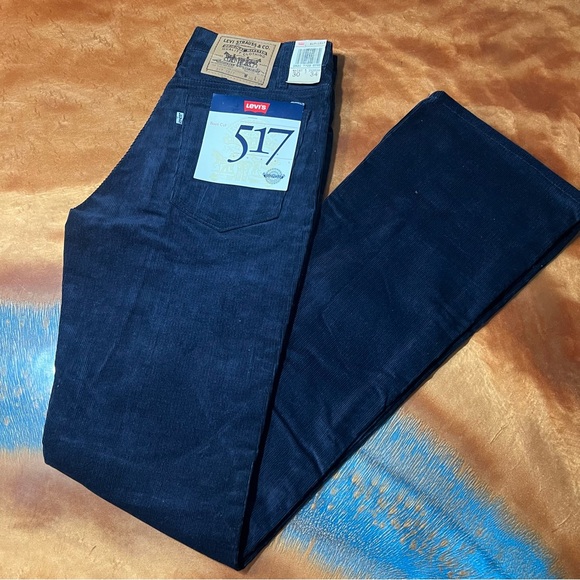 VTG Levis 517 Pants Mens 30x34 Corduroy Jeans Made in USA Deadstock Jeans